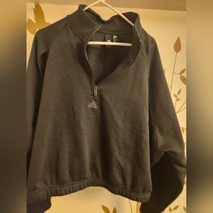 Adidas crop sweater , 2x , black